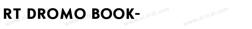 RT Dromo Book字体转换